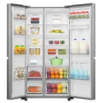 REFRIGERADORA HISENSE SIDE BY SIDE DE 23P³ NO FROST CON DISPENSADOR DE AGUA RS230NV5